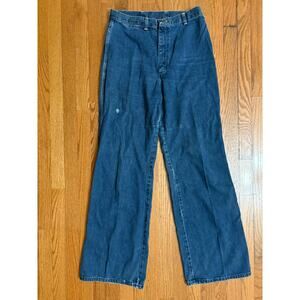 Vintage Wrangler Jeans Women's Size 16- "No Fault" Denim High Rise Wide Leg USA